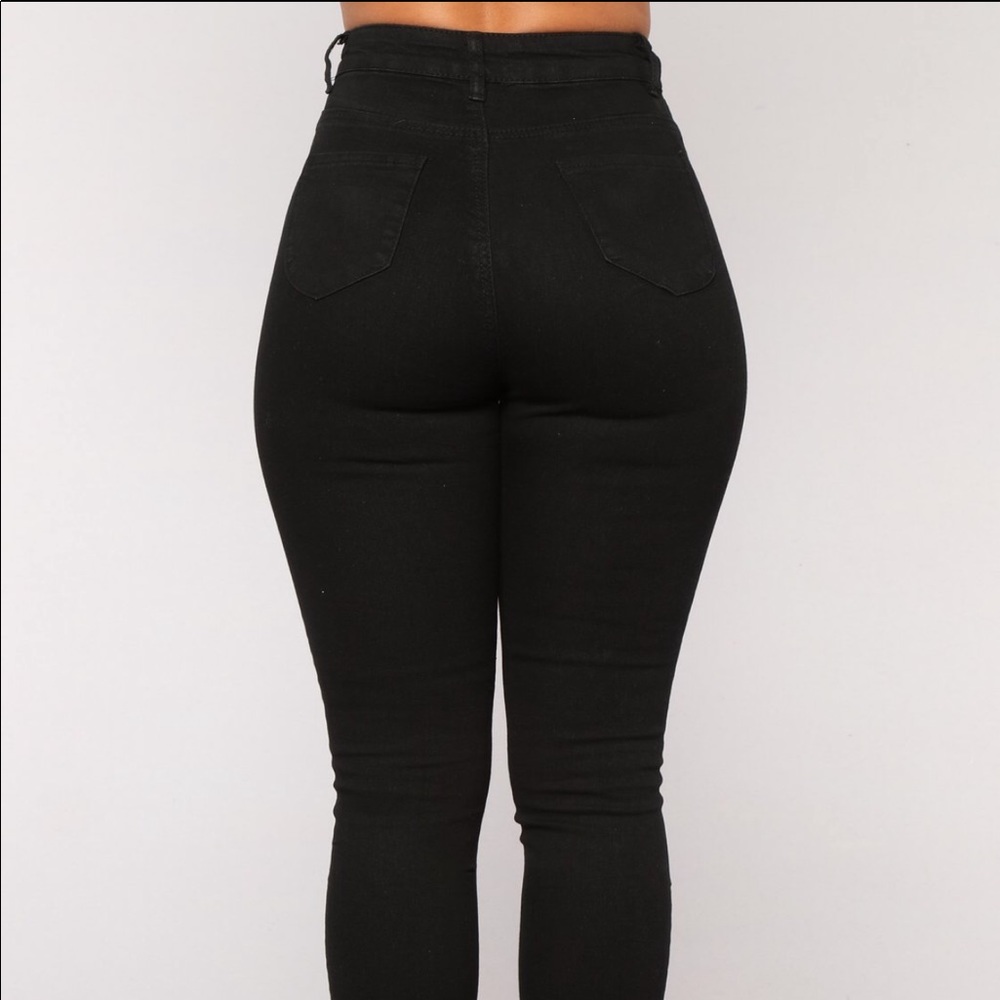 Black Ripped Jeans - Picture 2 of 2